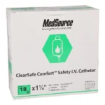ClearSafe IV Catheter 18 Gauge 1-1/4"