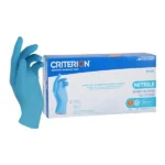 Criterion N100 Nitrile Exam Gloves Large Standard Blue Non-Sterile, 1 Box