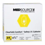 ClearSafe IV Catheter Safety 24 Gauge 3/4" Straight 50/Bx, 4 BX/CA