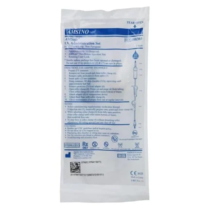 IV Administration Set Needleless Y-Injection Site 83" 10 Drops/mL 17mL 50/Ca