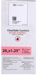 BC Catheter Anti-Stick 20 Gauge 1" 50/Bx - Image 2
