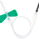 Blood Collection set Needle 21gx3/4 12" Tubing Winged Green Safety Shield 50/bx