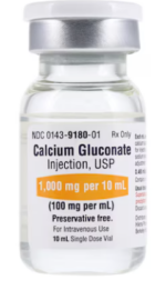 Calcium Gluconate Injection 100mg/mL SDV Each
