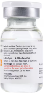 Calcium Gluconate Injection 100mg/mL SDV Each - Image 2