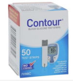 Contour Blood Glucose Test Strips CLIA Waived 50/Bx