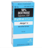 Dextrose Injection 50% Ansyr Syringe 50mL Each