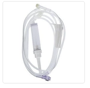 IV Administration Set Needleless 1 Split Septum/1 Y-Injection Site 83" 60 Drop Each