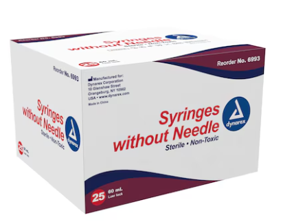 Luer Lock Syringe 10cc Transparent No Dead Space(25/Box)