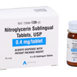 Nitroglycerin Sublingual Tablets 0.4mg Bottle 4x25/Package Each