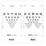 Prevent Blindness HOTV and Sloan Letters Chart Only