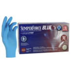 SemperForce Nitrile Exam Glove Medium Blue Non-Sterile (1) (Copy)